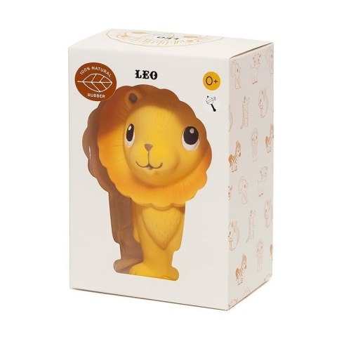 Petit Monkey - Lew Leo gryzak z grzechotką 100% hevea Petit Monkey - Lew Leo gryzak z grzechotką 100% hevea