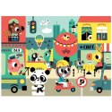 Petit Monkey - MAXI Puzzle Wesołe zwierzęta - Miasto Petit Monkey - MAXI Puzzle Wesołe zwierzęta - Miasto