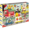 Petit Monkey - MAXI Puzzle Wesołe zwierzęta - W drodze Petit Monkey - MAXI Puzzle Wesołe zwierzęta - W drodze