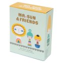 Petit Monkey - Mr Sun & Friends klocki lalki drewniane 8 szt. Petit Monkey - Mr Sun & Friends klocki lalki drewniane 8 szt.