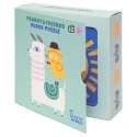 Petit Monkey - Peanut & Friends - klocki puzzle 9 elementów Petit Monkey - Peanut & Friends - klocki puzzle 9 elementów