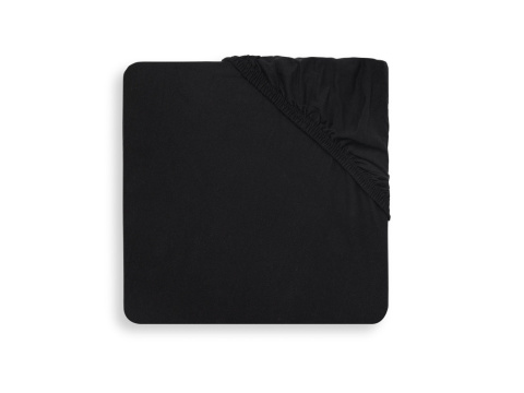 Prześcieradło z gumką Jersey 40/50x80/90cm czarne Jollein Prześcieradło z gumką Jersey 40/50x80/90cm czarne Jollein
