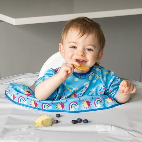 Tidy Tot - letni śliniak fartuszkowy do zestawu BLW Bib Sunny Rainbow Tidy Tot - letni śliniak fartuszkowy do zestawu BLW Bib Sunny Rainbow