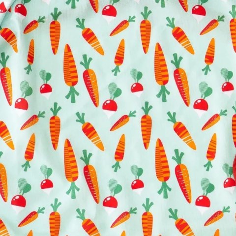 Tidy Tot - śliniak fartuszkowy do zestawu BLW Bib Sage Green Carrots & Radishes Tidy Tot - śliniak fartuszkowy do zestawu BLW Bib Sage Green Carrots & Radishes