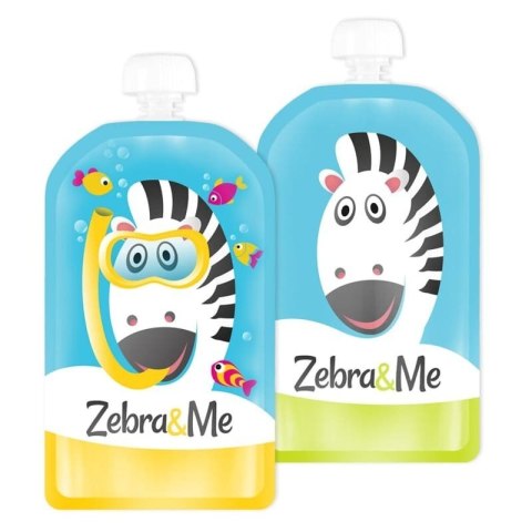 Zebra & Me saszetki tubki do karmienia wielorazowe 2 szt DIVER Zebra & Me saszetki tubki do karmienia wielorazowe 2 szt DIVER