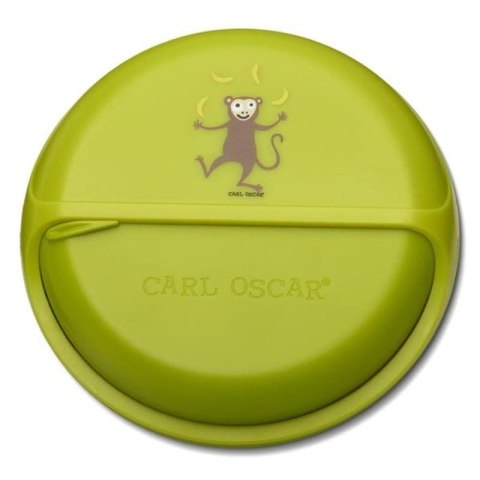 Carl Oscar BIG SnackDISC™ 5 komorowy obrotowy pojemnik na przekąski Lime - Monkey Carl Oscar BIG SnackDISC™ 5 komorowy obrotowy pojemnik na przekąski Lime - Monkey