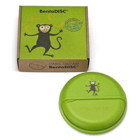 Carl Oscar BIG SnackDISC™ 5 komorowy obrotowy pojemnik na przekąski Lime - Monkey Carl Oscar BIG SnackDISC™ 5 komorowy obrotowy pojemnik na przekąski Lime - Monkey