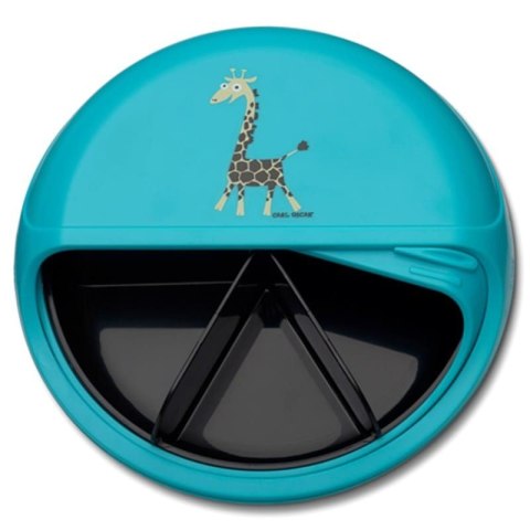 Carl Oscar BIG SnackDISC™ 5 komorowy obrotowy pojemnik na przekąski Tourquise - Giraffe Carl Oscar BIG SnackDISC™ 5 komorowy obrotowy pojemnik na przekąski Tourquise - Giraffe