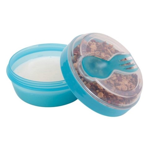 Carl Oscar- N'ice Cup™ Pojemnik śniadaniowy z wkładem chłodzący Turquoise - Giraffe Carl Oscar- N'ice Cup™ Pojemnik śniadaniowy z wkładem chłodzący Turquoise - Giraffe