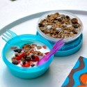 Carl Oscar- N'ice Cup™ Pojemnik śniadaniowy z wkładem chłodzący Turquoise - Giraffe Carl Oscar- N'ice Cup™ Pojemnik śniadaniowy z wkładem chłodzący Turquoise - Giraffe
