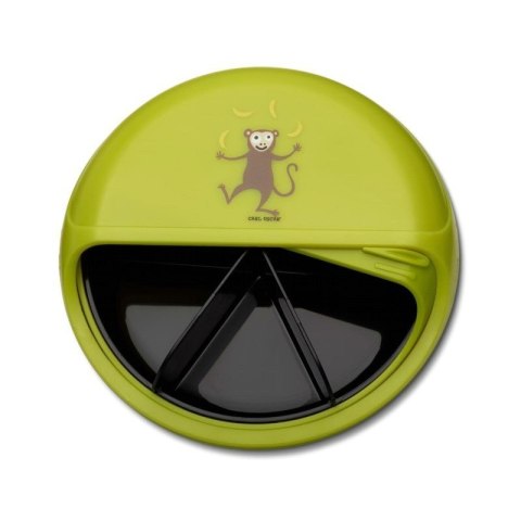 Carl Oscar Small SnackDISC™ 5 komorowy obrotowy pojemnik na przekąski Lime - Monkey Carl Oscar Small SnackDISC™ 5 komorowy obrotowy pojemnik na przekąski Lime - Monkey
