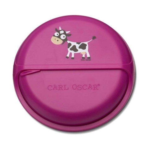 Carl Oscar Small SnackDISC™ 5 komorowy obrotowy pojemnik na przekąski Purple - Cow Carl Oscar Small SnackDISC™ 5 komorowy obrotowy pojemnik na przekąski Purple - Cow