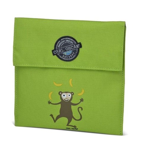 Carl Oscar torebka termiczna na kanapki Pack'n'Snack Lime Monkey Carl Oscar torebka termiczna na kanapki Pack'n'Snack Lime Monkey