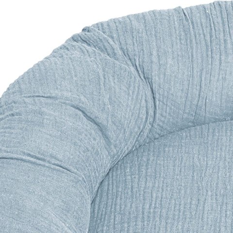 Hi Little One kokon gniazdko dla Noworodka z organicznego oddychającego BIO muślinu Baby Blue Hi Little One kokon gniazdko dla Noworodka z organicznego oddychającego BIO muślinu Baby Blue