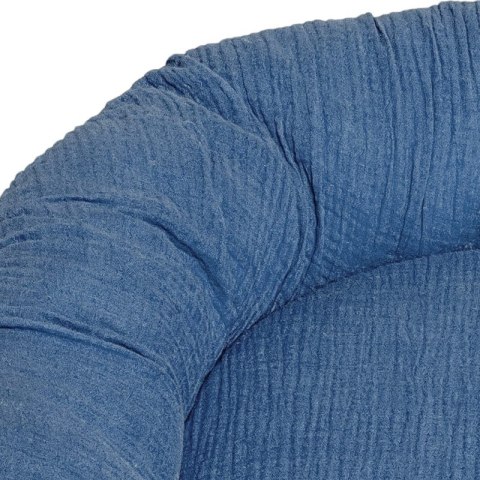 Hi Little One kokon gniazdko dla Noworodka z organicznego oddychającego BIO muślinu Jeans Hi Little One kokon gniazdko dla Noworodka z organicznego oddychającego BIO muślinu Jeans