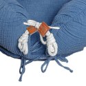 Hi Little One kokon gniazdko dla Noworodka z organicznego oddychającego BIO muślinu Jeans Hi Little One kokon gniazdko dla Noworodka z organicznego oddychającego BIO muślinu Jeans