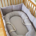 Hi Little One kokon gniazdko dla Noworodka z organicznego oddychającego BIO muślinu Navy Hi Little One kokon gniazdko dla Noworodka z organicznego oddychającego BIO muślinu Navy