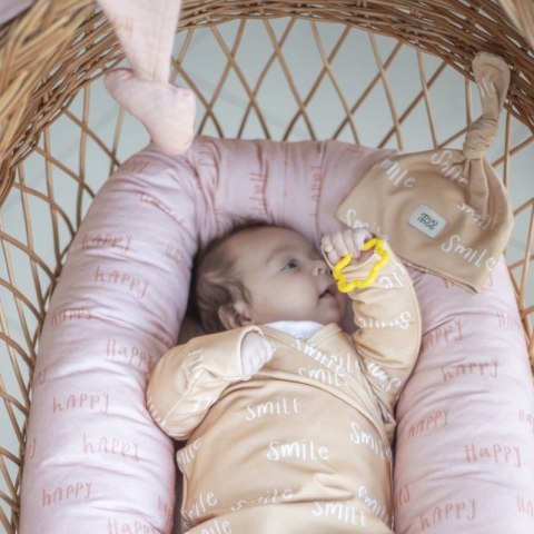 Hi Little One kokon niemowlęcy dwustronny poduszka ciążowa i do karmienia 3w1 HAPPY/SUN muumee Hi Little One kokon niemowlęcy dwustronny poduszka ciążowa i do karmienia 3w1 HAPPY/SUN muumee