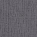 Hi Little One pieluszka, przytulanka doudou z zawieszką na smoczek BIO muślin HEART Grey