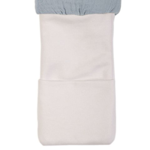 Hi Little One śpiworek dwustronny z nogawkami TOG 1,5 BIO muślin SLIM BAG BABY BLUE/JEANS roz M Hi Little One śpiworek dwustronny z nogawkami TOG 1,5 BIO muślin SLIM BAG BABY BLUE/JEANS roz M