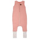 Hi Little One śpiworek dwustronny z nogawkami TOG 1,5 BIO muślin SLIM BAG BABY PINK/CORAL roz M Hi Little One śpiworek dwustronny z nogawkami TOG 1,5 BIO muślin SLIM BAG BABY PINK/CORAL roz M