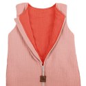 Hi Little One śpiworek dwustronny z nogawkami TOG 1,5 BIO muślin SLIM BAG BABY PINK/CORAL roz M Hi Little One śpiworek dwustronny z nogawkami TOG 1,5 BIO muślin SLIM BAG BABY PINK/CORAL roz M