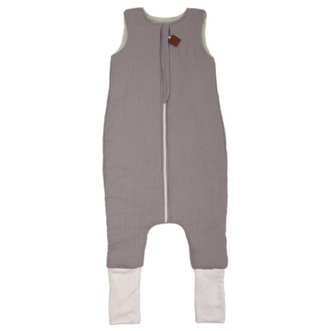 Hi Little One śpiworek dwustronny z nogawkami TOG 1,5 BIO muślin SLIM BAG GREY/MINT roz M Hi Little One śpiworek dwustronny z nogawkami TOG 1,5 BIO muślin SLIM BAG GREY/MINT roz M