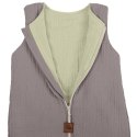 Hi Little One śpiworek dwustronny z nogawkami TOG 1,5 BIO muślin SLIM BAG GREY/MINT roz M Hi Little One śpiworek dwustronny z nogawkami TOG 1,5 BIO muślin SLIM BAG GREY/MINT roz M