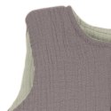 Hi Little One śpiworek dwustronny z nogawkami TOG 1,5 BIO muślin SLIM BAG GREY/MINT roz M Hi Little One śpiworek dwustronny z nogawkami TOG 1,5 BIO muślin SLIM BAG GREY/MINT roz M