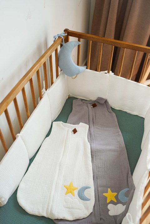 Hi Little One śpiworek do spania dla Niemowlaka TOG 1,0 BIO bawełna DAY & NIGHT Gray M Hi Little One śpiworek do spania dla Niemowlaka TOG 1,0 BIO bawełna DAY & NIGHT Gray M