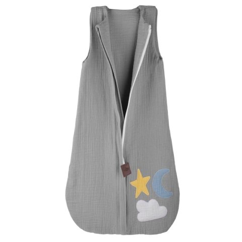 Hi Little One śpiworek do spania dla Niemowlaka TOG 1,0 BIO bawełna DAY & NIGHT Gray M Hi Little One śpiworek do spania dla Niemowlaka TOG 1,0 BIO bawełna DAY & NIGHT Gray M