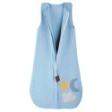 Hi Little One śpiworek do spania dla Niemowlaka TOG 1,0 BIO muślin DAY & NIGHT Baby Blue M Hi Little One śpiworek do spania dla Niemowlaka TOG 1,0 BIO muślin DAY & NIGHT Baby Blue M