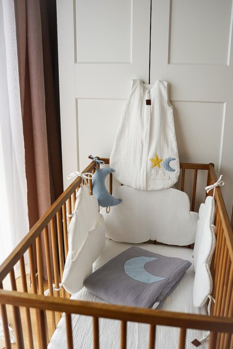 Hi Little One śpiworek do spania dla Niemowlaka TOG 1,0 BIO muślin DAY & NIGHT Beige M Hi Little One śpiworek do spania dla Niemowlaka TOG 1,0 BIO muślin DAY & NIGHT Beige M