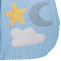 Hi Little One śpiworek do spania dla Noworodka TOG 1,0 BIO muślin DAY & NIGHT Baby Blue S Hi Little One śpiworek do spania dla Noworodka TOG 1,0 BIO muślin DAY & NIGHT Baby Blue S