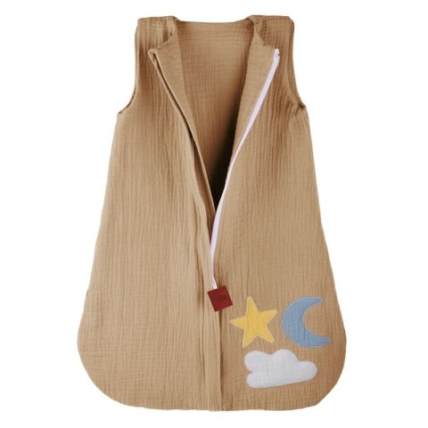 Hi Little One śpiworek do spania dla Noworodka TOG 1,0 BIO muślin DAY & NIGHT Beige S Hi Little One śpiworek do spania dla Noworodka TOG 1,0 BIO muślin DAY & NIGHT Beige S