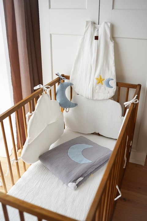 Hi Little One śpiworek do spania dla Noworodka TOG 1,0 BIO muślin DAY & NIGHT Gray S Hi Little One śpiworek do spania dla Noworodka TOG 1,0 BIO muślin DAY & NIGHT Gray S