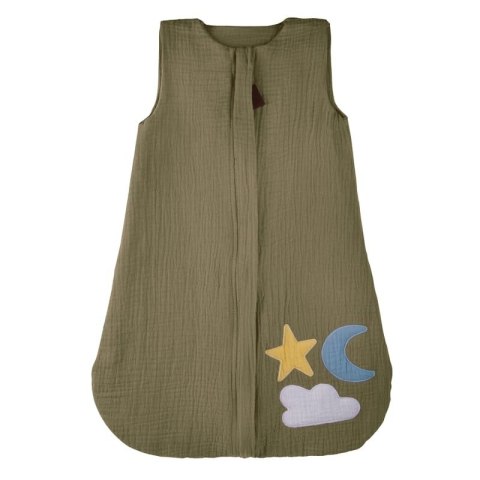 Hi Little One śpiworek do spania dla Noworodka TOG 1,0 BIO muślin DAY & NIGHT Green Hunter S Hi Little One śpiworek do spania dla Noworodka TOG 1,0 BIO muślin DAY & NIGHT Green Hunter S