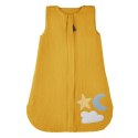 Hi Little One śpiworek do spania dla Noworodka TOG 1,0 BIO muślin DAY & NIGHT Mustard S Hi Little One śpiworek do spania dla Noworodka TOG 1,0 BIO muślin DAY & NIGHT Mustard S