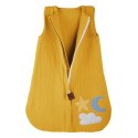 Hi Little One śpiworek do spania dla Noworodka TOG 1,0 BIO muślin DAY & NIGHT Mustard S Hi Little One śpiworek do spania dla Noworodka TOG 1,0 BIO muślin DAY & NIGHT Mustard S