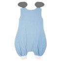 Hi Little One śpiworek do spania z nogawkami dla Niemowlaka TOG 1,0 BIO muślin ELEPHANT Baby Blue/Gray roz M Hi Little One śpiworek do spania z nogawkami dla Niemowlaka TOG 1,0 BIO muślin ELEPHANT Baby Blue/Gray roz M