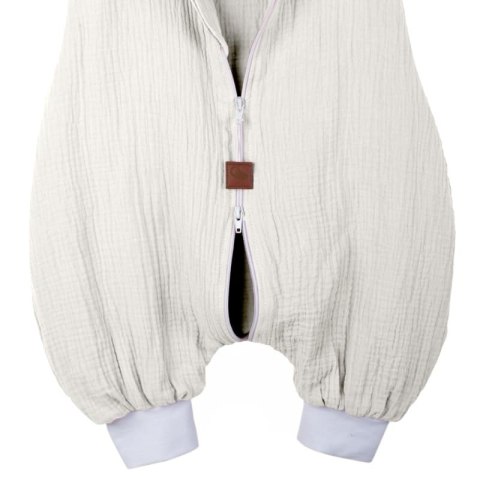 Hi Little One śpiworek do spania z nogawkami dla Niemowlaka TOG 1,0 BIO muślin MOUSE White/Beige roz M Hi Little One śpiworek do spania z nogawkami dla Niemowlaka TOG 1,0 BIO muślin MOUSE White/Beige roz M