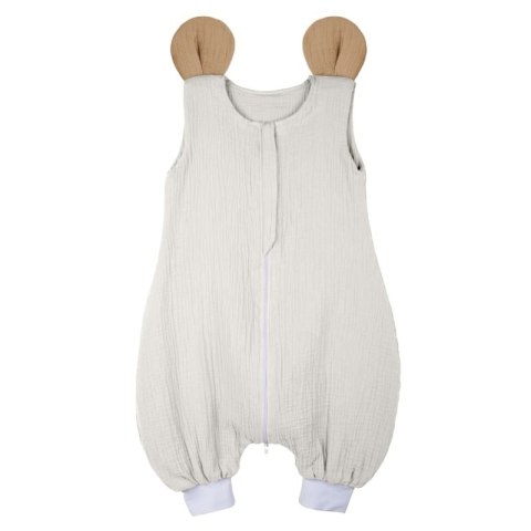 Hi Little One śpiworek do spania z nogawkami dla Niemowlaka TOG 1,0 BIO muślin MOUSE White/Beige roz S Hi Little One śpiworek do spania z nogawkami dla Niemowlaka TOG 1,0 BIO muślin MOUSE White/Beige roz S