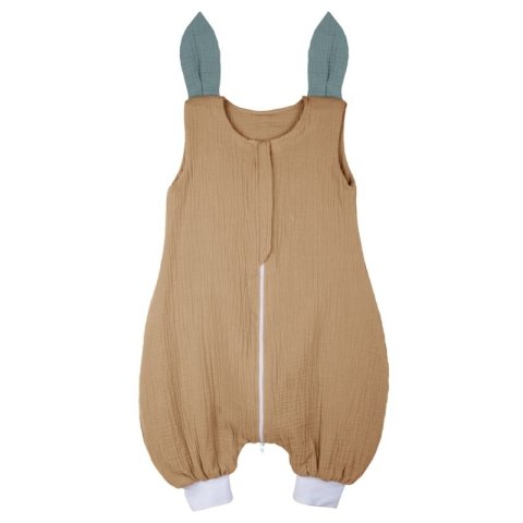 Hi Little One śpiworek do spania z nogawkami dla Niemowlaka TOG 1,0 BIO muślin SLEEPY BUNNY Beige/ Tiffany roz M Hi Little One śpiworek do spania z nogawkami dla Niemowlaka TOG 1,0 BIO muślin SLEEPY BUNNY Beige/ Tiffany roz M