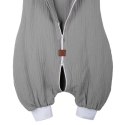 Hi Little One śpiworek do spania z nogawkami dla Niemowlaka TOG 1,0 BIO muślin SLEEPY BUNNY Gray/Baby Blue roz M Hi Little One śpiworek do spania z nogawkami dla Niemowlaka TOG 1,0 BIO muślin SLEEPY BUNNY Gray/Baby Blue roz M