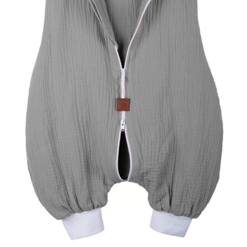 Hi Little One śpiworek do spania z nogawkami dla Niemowlaka TOG 1,0 BIO muślin SLEEPY BUNNY Gray/Baby Blue roz M Hi Little One śpiworek do spania z nogawkami dla Niemowlaka TOG 1,0 BIO muślin SLEEPY BUNNY Gray/Baby Blue roz M