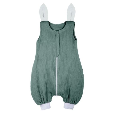 Hi Little One śpiworek do spania z nogawkami dla Niemowlaka TOG 1,0 BIO muślin SLEEPY BUNNY Tiffany/White roz M Hi Little One śpiworek do spania z nogawkami dla Niemowlaka TOG 1,0 BIO muślin SLEEPY BUNNY Tiffany/White roz M