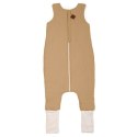 Hi Little One śpiworek dwustronny z nogawkami TOG 1,5 BIO muślin SLIM BAG BEIGE/WHITE roz M Hi Little One śpiworek dwustronny z nogawkami TOG 1,5 BIO muślin SLIM BAG BEIGE/WHITE roz M