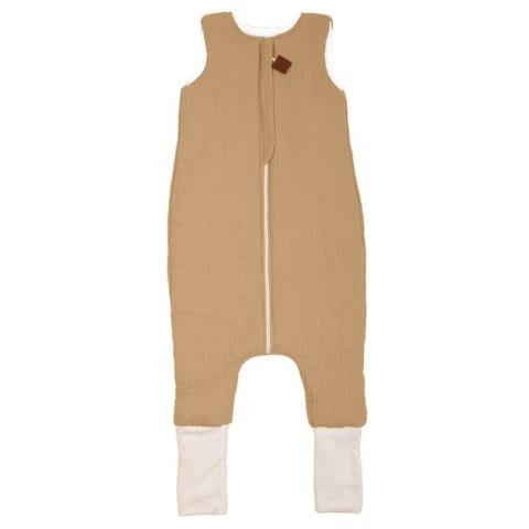 Hi Little One śpiworek dwustronny z nogawkami TOG 1,5 BIO muślin SLIM BAG BEIGE/WHITE roz M Hi Little One śpiworek dwustronny z nogawkami TOG 1,5 BIO muślin SLIM BAG BEIGE/WHITE roz M