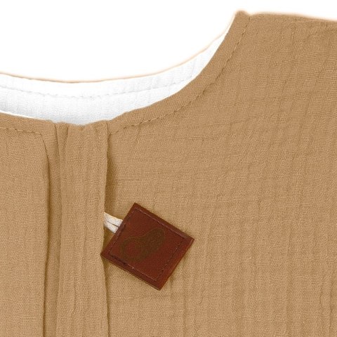 Hi Little One śpiworek dwustronny z nogawkami TOG 1,5 BIO muślin SLIM BAG BEIGE/WHITE roz M Hi Little One śpiworek dwustronny z nogawkami TOG 1,5 BIO muślin SLIM BAG BEIGE/WHITE roz M