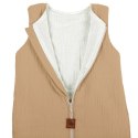 Hi Little One śpiworek dwustronny z nogawkami TOG 1,5 BIO muślin SLIM BAG BEIGE/WHITE roz M Hi Little One śpiworek dwustronny z nogawkami TOG 1,5 BIO muślin SLIM BAG BEIGE/WHITE roz M
